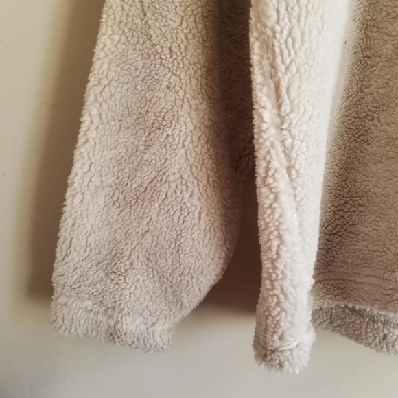 Vintage Blue Sierra Pullover Quarter Zip Fleece Colourblock  Stripe Sweater XL - Picture 3 of 8